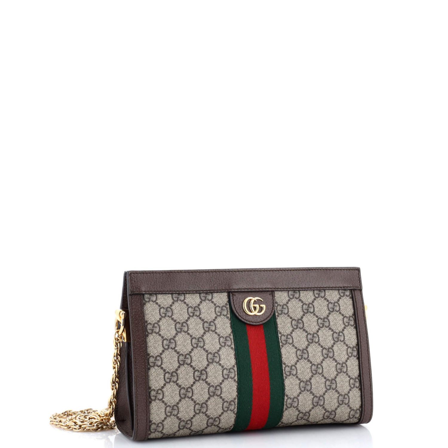 Small Ophidia Chain Shoulder Bag GG Coated Canvas