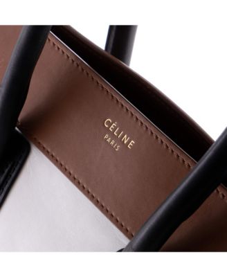 Mini Tricolor Luggage Bag Leather