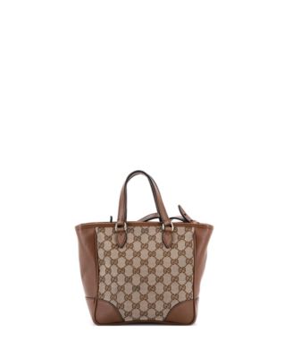Small Bree Convertible Tote GG Canvas with Leather