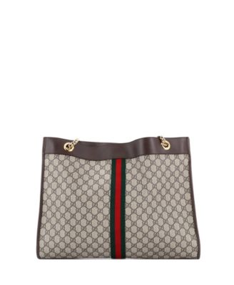Large Rajah Chain Tote GG Coated Canvas