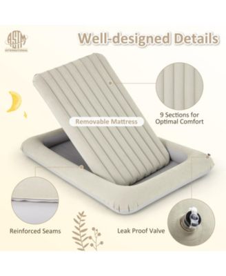 Inflatable Toddler Travel Bed with Built In Electric Pump