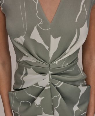 Women's V-Neck Sheath Dress