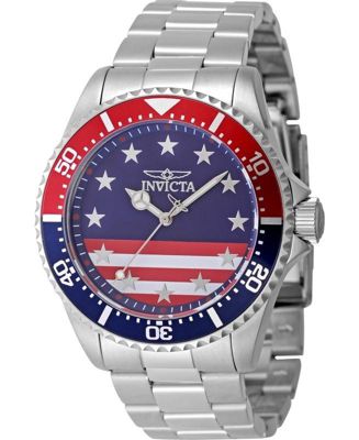 Men's 48942 Pro Diver Quartz PC21 Red,Dial Watch