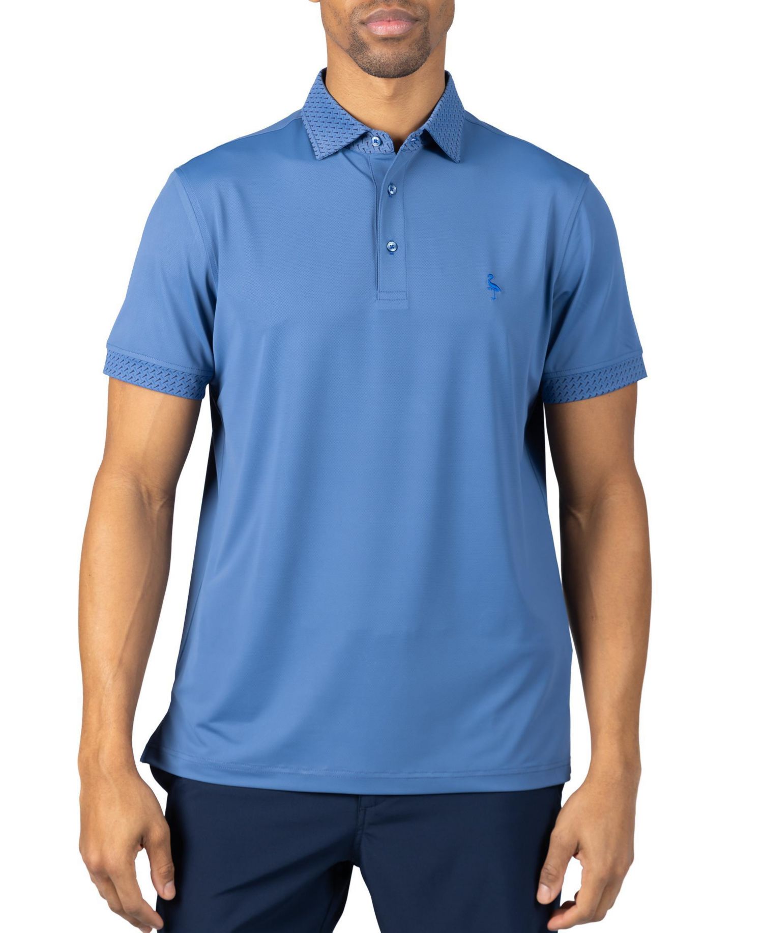 Men's Micro Perforated Performance Short Sleeve Polo