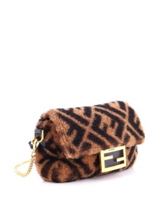 Mini Baguette NM Bag Zucca Shearling