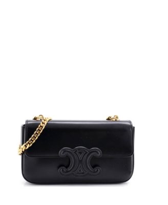 Small Triomphe Chain Shoulder Bag Leather
