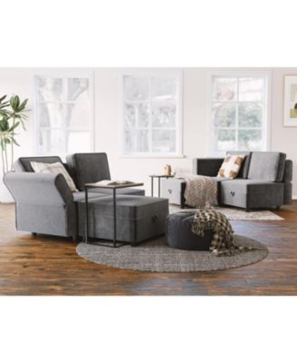 Sectional Sofa, U Shape Sectional Couch, 6 Person Sectional Sofa with Double Chaise Longue for Living Room Furniture