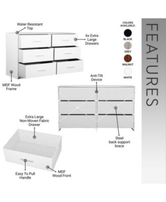 5 Drawer Transitional Dresser Multipurpose Cabinet for Kids Room Home Furniture with Spacious Drawers Easy Assemble