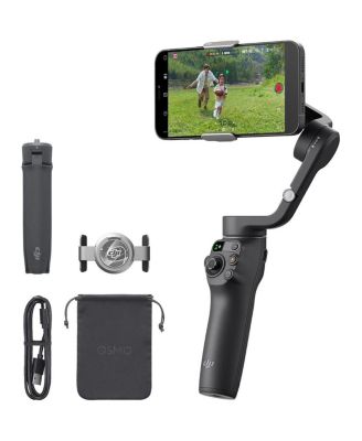 Osmo Mobile 6 3-Axis Foldable Smartphone Gimbal Stabilizer Bundle with Multi-Device Shoulder Bag, Complete Optics Care and Cleaning Kit, Smart