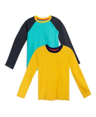 Girls 2pk Fair Trade Organic Cotton Long Sleeve T-Shirts