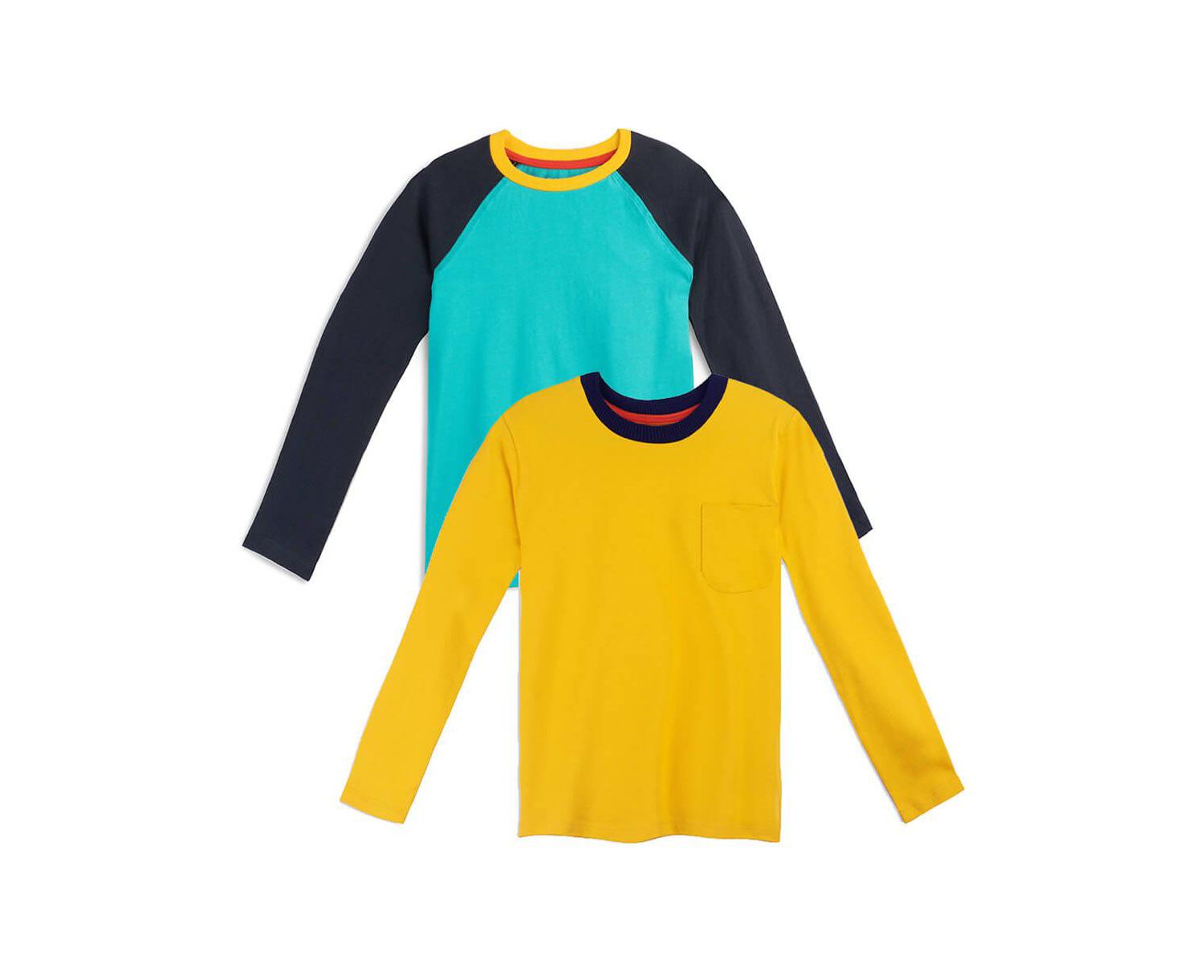 Girls 2pk Fair Trade Organic Cotton Long Sleeve T-Shirts
