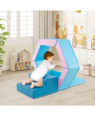 3-Piece Baby Foam Climbing Blocks Set with 100 Ocean Balls