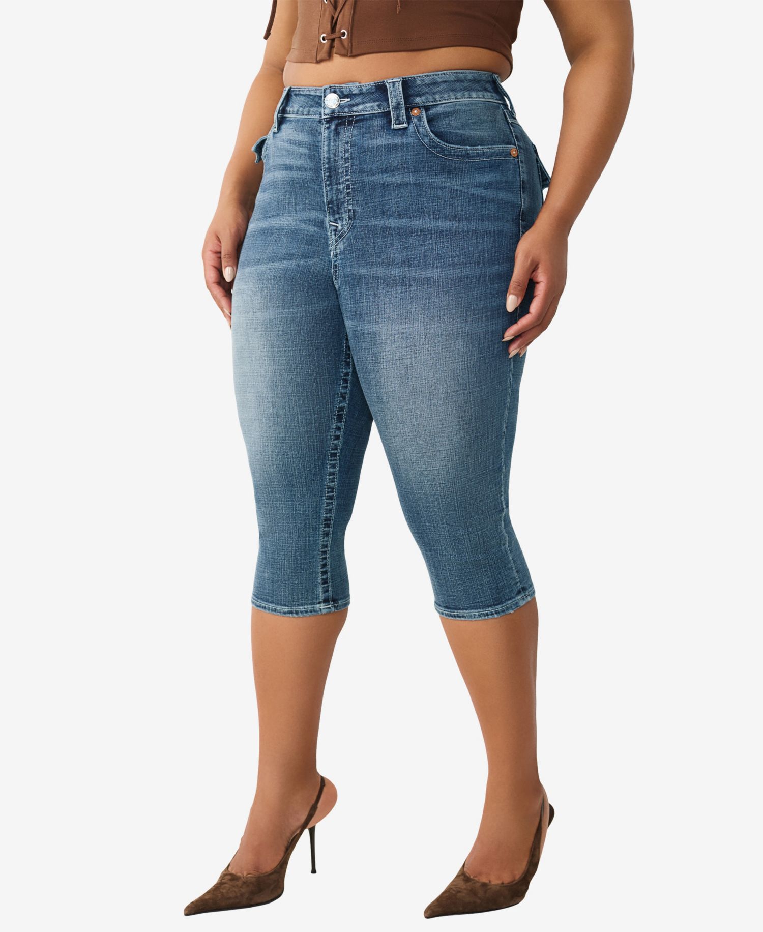 Plus Size Jennie Skinny Mid-Rise Capri Pants