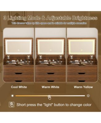 Elegant Modern Wooden Nightstand with Storage Space Finish Bedside Table for Bedroom Living Room