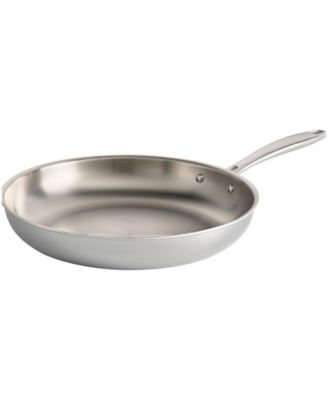 Signature Tri-Ply Clad Stainless Steel 12-Inch Large Frying Pan, Induction-Ready Skillet