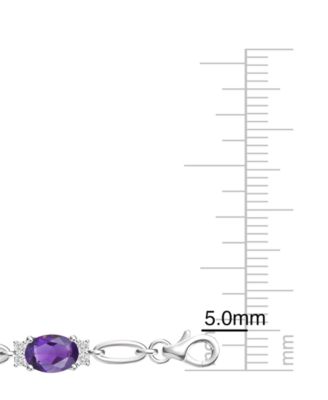 Lab Grown Ruby (8-3/4 ct. t.w.) & Lab Grown White Sapphire (3/4 ct. t.w.) Bracelet in Sterling Silver (Also Available in Multi-Stones)