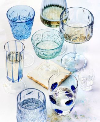 Francesca Light Blue Wine Glass