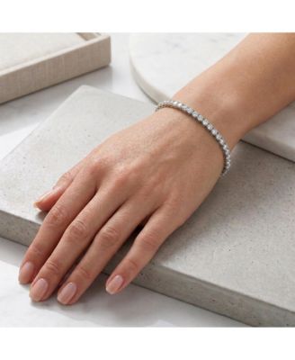 Elegant 4MM CZ Magnetic Lock Brilliant Tennis Bracelet