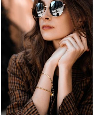 Women's Serpentine Chain Bracelet 14K Gold-Plated Steel