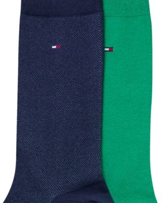 Men's Dress Reinforced Heel Crew Socks, 2-Pack
