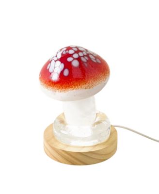 Handblown Glass Toadstool Table Lamp