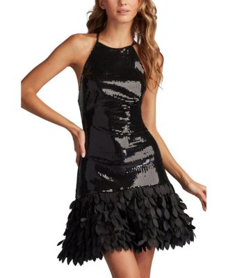 Women's Leni Sequin Petal-Hem Mini Dress