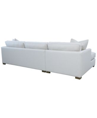 Corine 2-Pc. Chaise Sectional Sofa with Toss Pillows