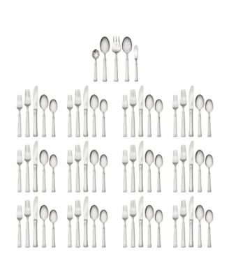 Plaza 65-Pc. Flatware Set, Service for 12