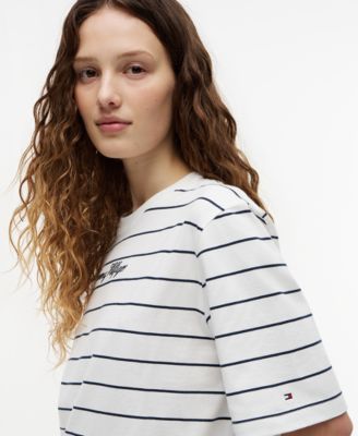 Women's Script Logo Crewneck Trapeze T-Shirt