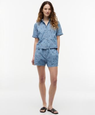 Women's Star Printed Short-Sleeve Shirt