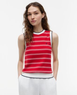 Women's Intarsia Flag Crewneck Sweater