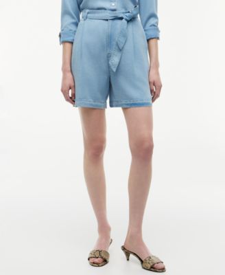Women's Chambray Straight Shorts
