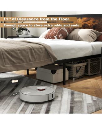 Metal Bed Frame with Headboard and Footboard