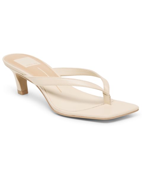 Женские сандалии Dolce Vita Ramia Kitten Heel Thong Dress Sandals, цвет: Костяной кожаный