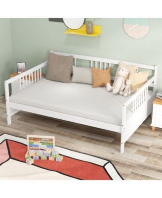 Wooden Daybed Frame with Guardrails