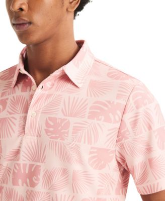 Men's Floral Print Golf Polo Shirt