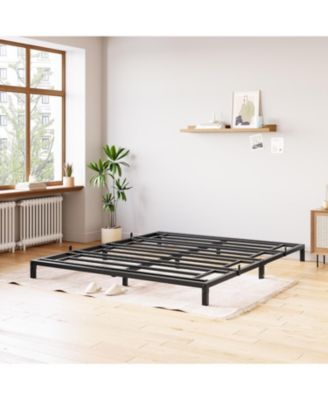 8" Queen Metal Platform Bed Frame, Noise-Free, Anti-Sliding Slats, 800lbs Steel Support, Easy Assembly