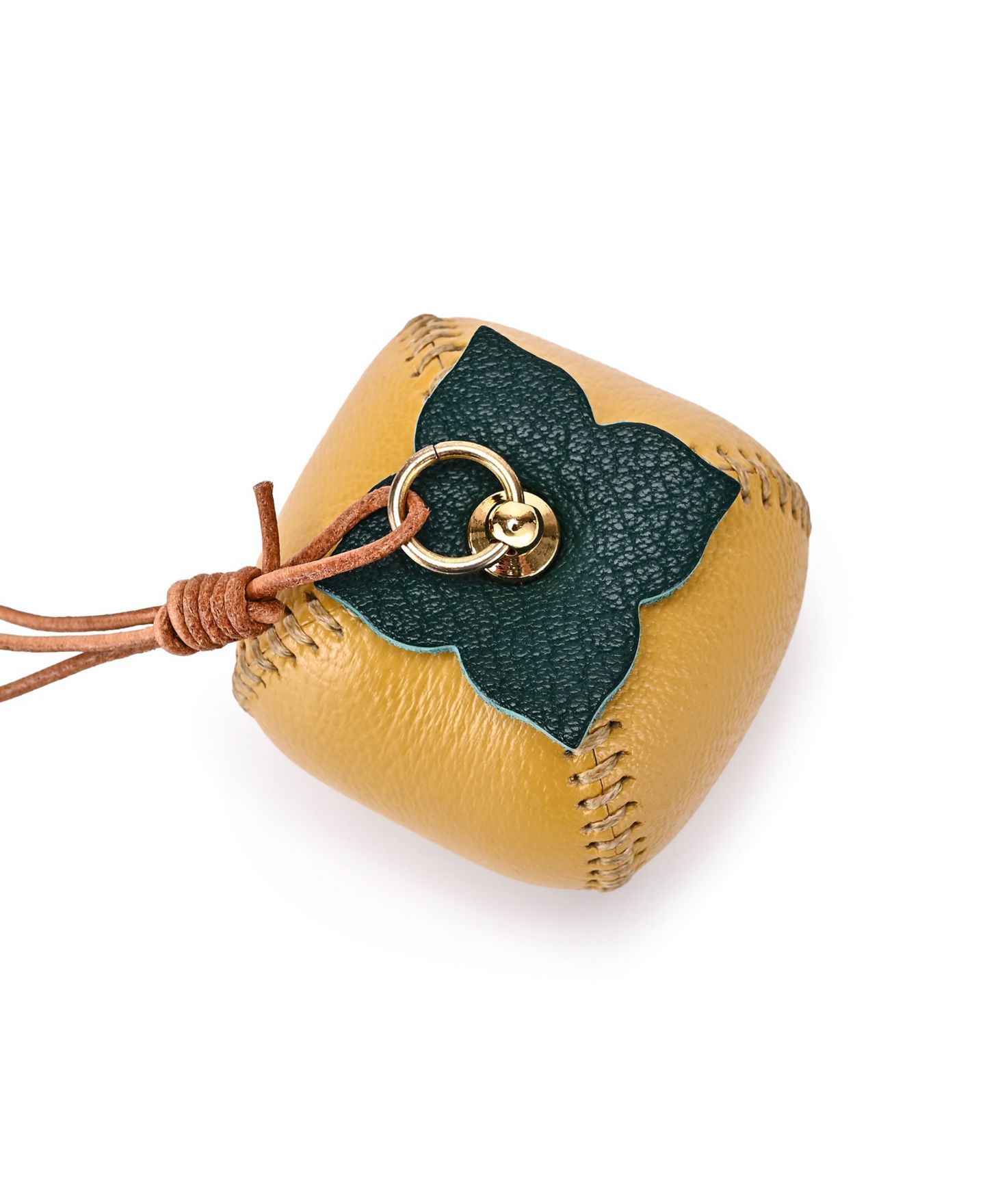 Женская сумка OLD TREND Persi Mini Handcrafted Botanical Fruit Charm, цвет: Золотой жёлтый — фото 5