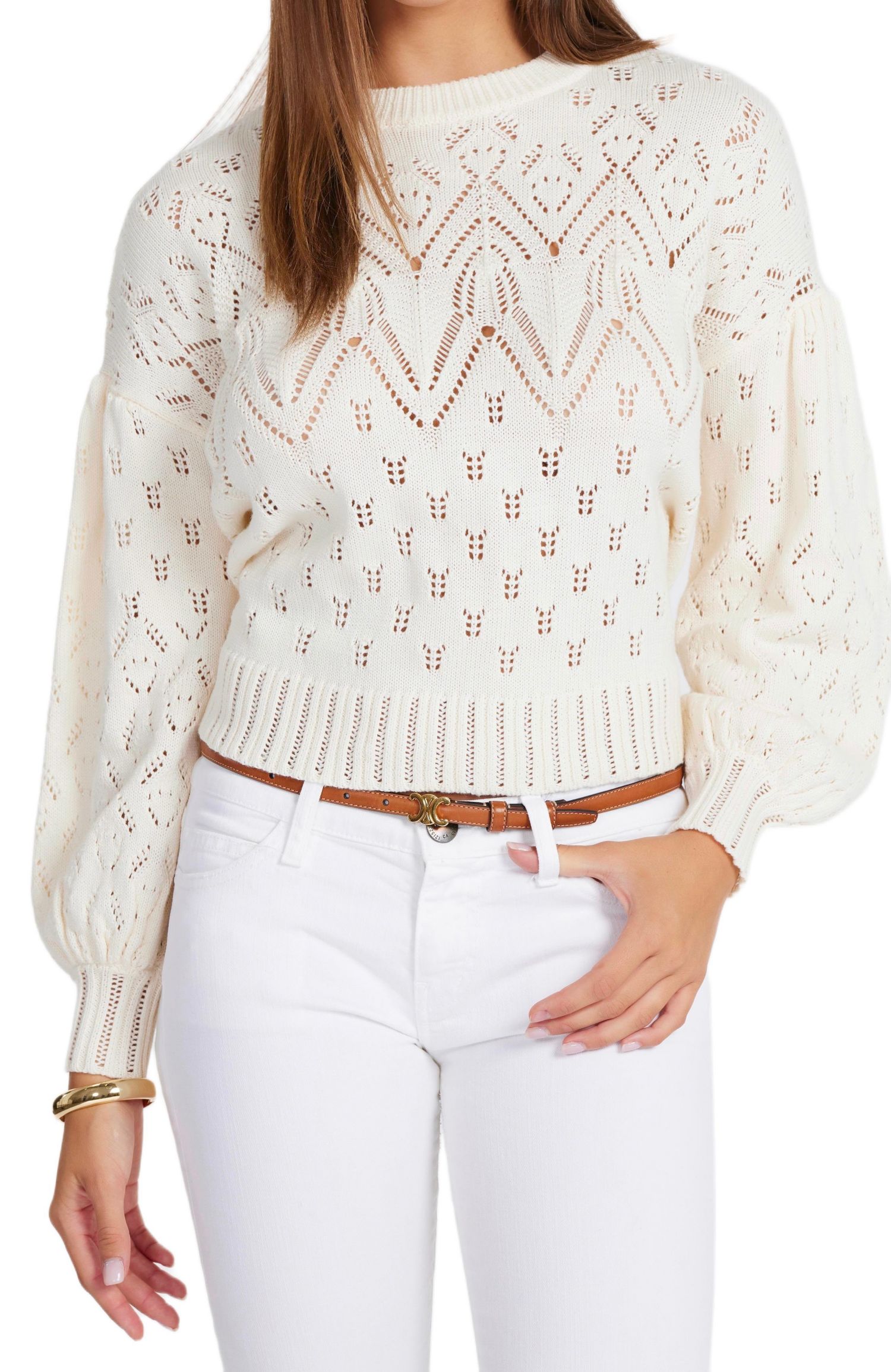 Women's Bishop + Young Favorite Pointelle Sweater