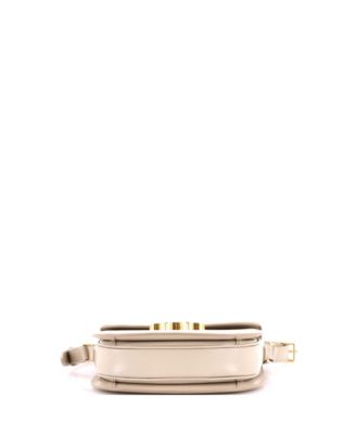 Triomphe Besace Clea Flap Bag Leather