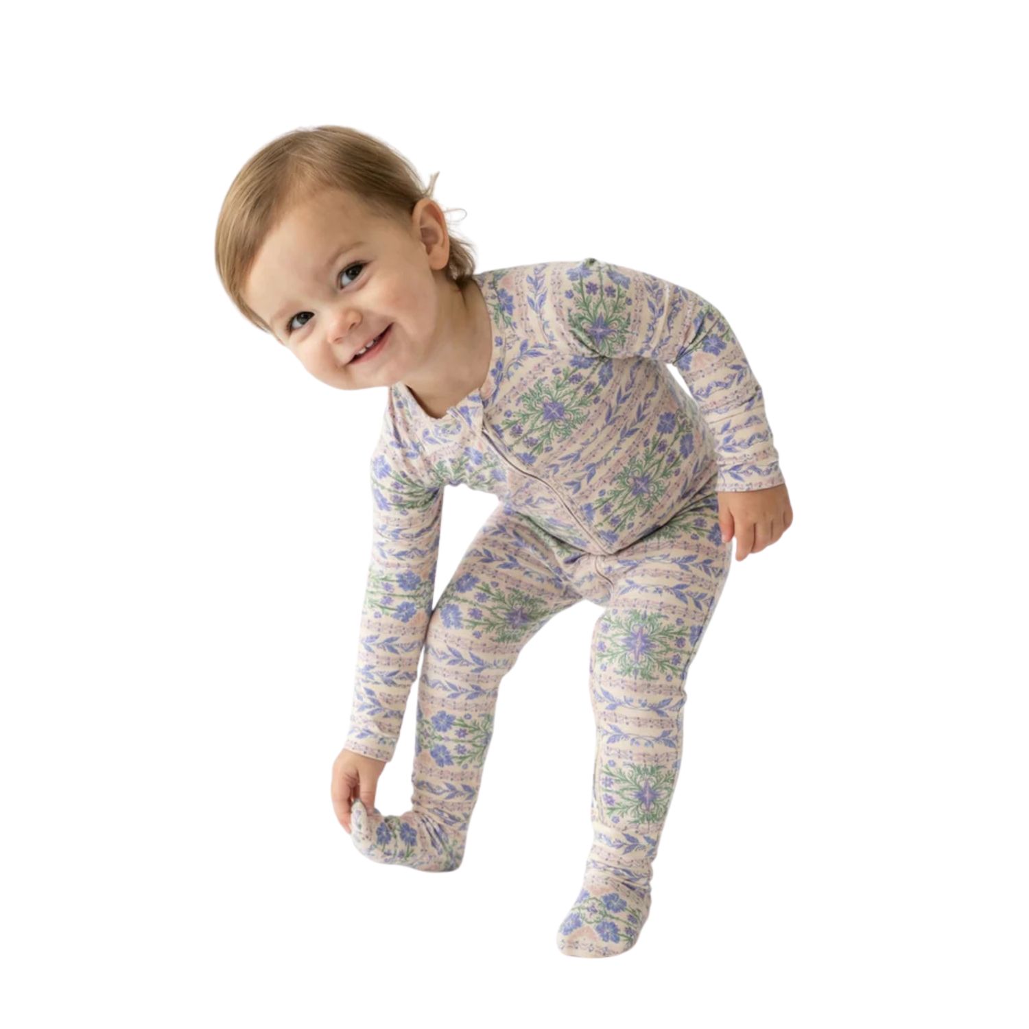 Baby Girl's Spring Cascade Bamboo Sleeper
