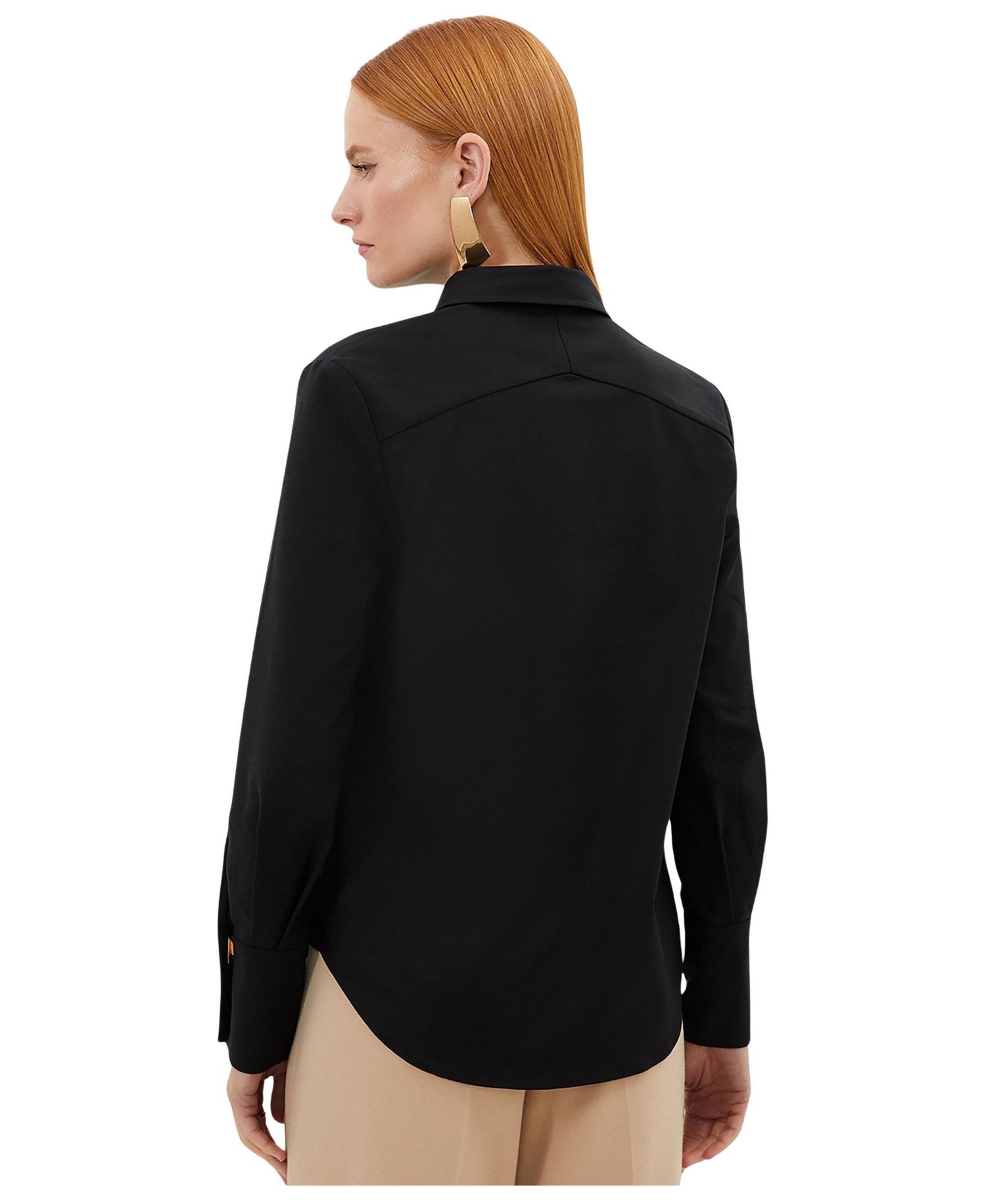Women's Techno Cotton Gold Clasp Shirt