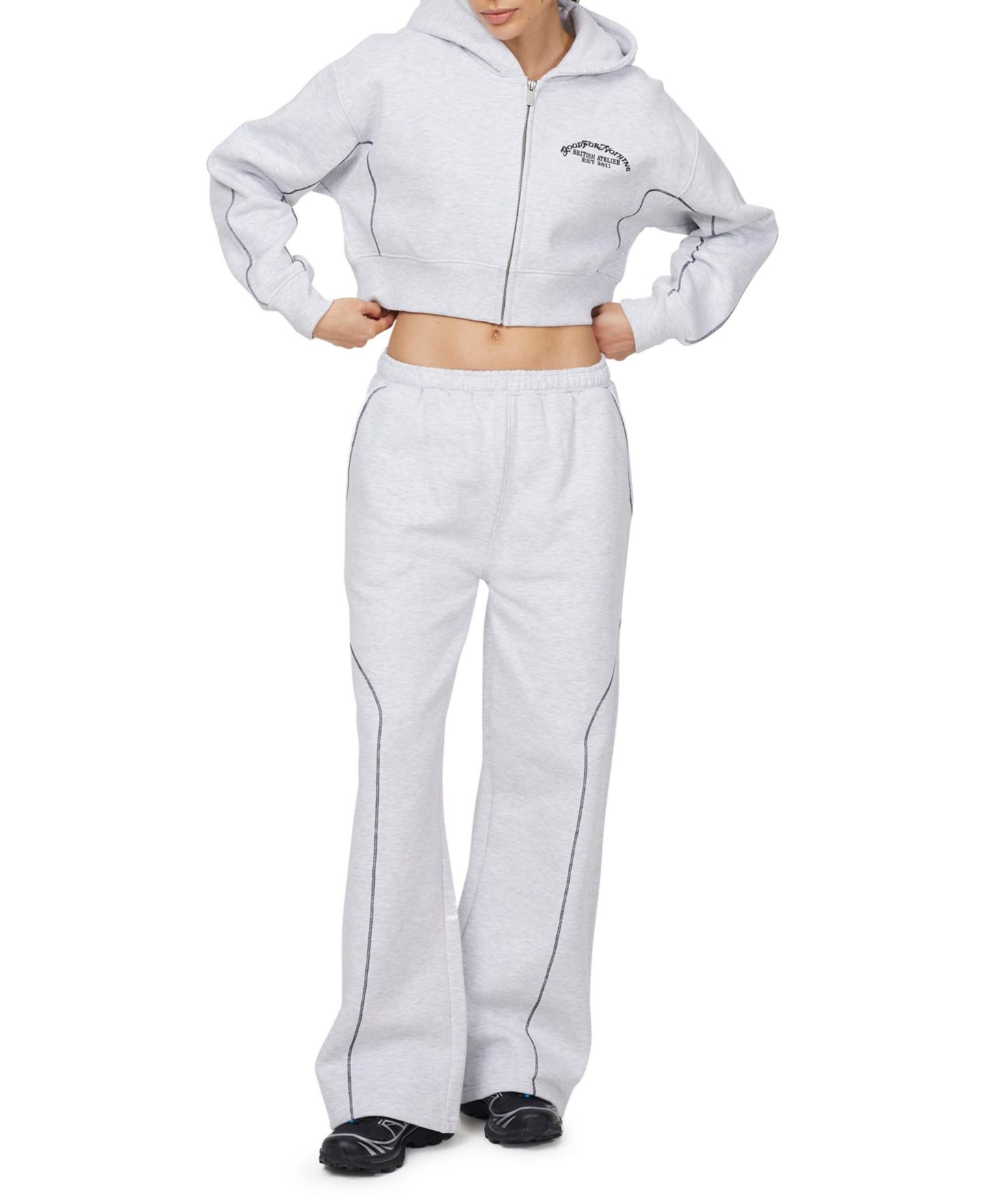 Женские брюки Good For Nothing Coverlock Vintage Baggy Jogger, цвет: Серый меланжевый — фото 5
