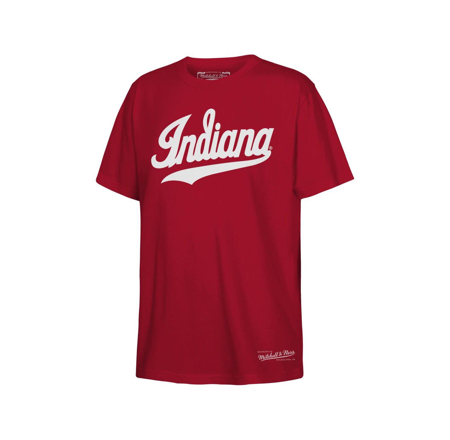 Big Boys and Girls Crimson Indiana Hoosiers Throwback Wordmark T-Shirt