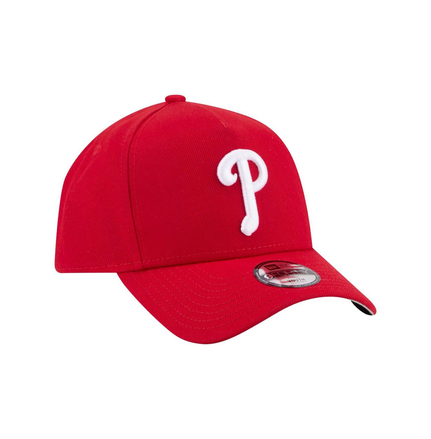 Детская кепка New Era Red Philadelphia Phillies 9FORTY A-Frame Adjustable Hat — фото 3