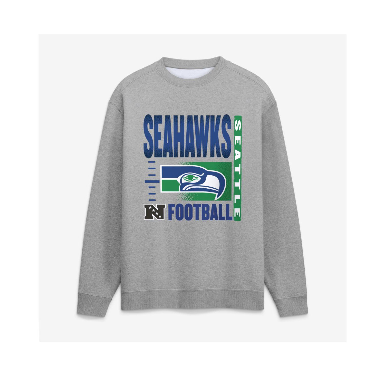 Men's Steel Seattle Seahawks Classic Legacy Fleece Sweatshirt