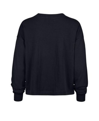 Women's Navy Notre Dame Fighting Irish Stacked Sydney Long Sleeve T-Shirt