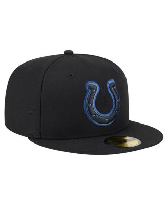Men's Black Indianapolis Colts Color Pop 59FIFTY Fitted Hat