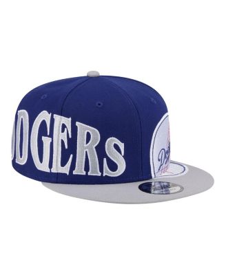 Men's Royal/Gray Los Angeles Dodgers Stretched Two-Tone 9FIFTY Adjustable Hat