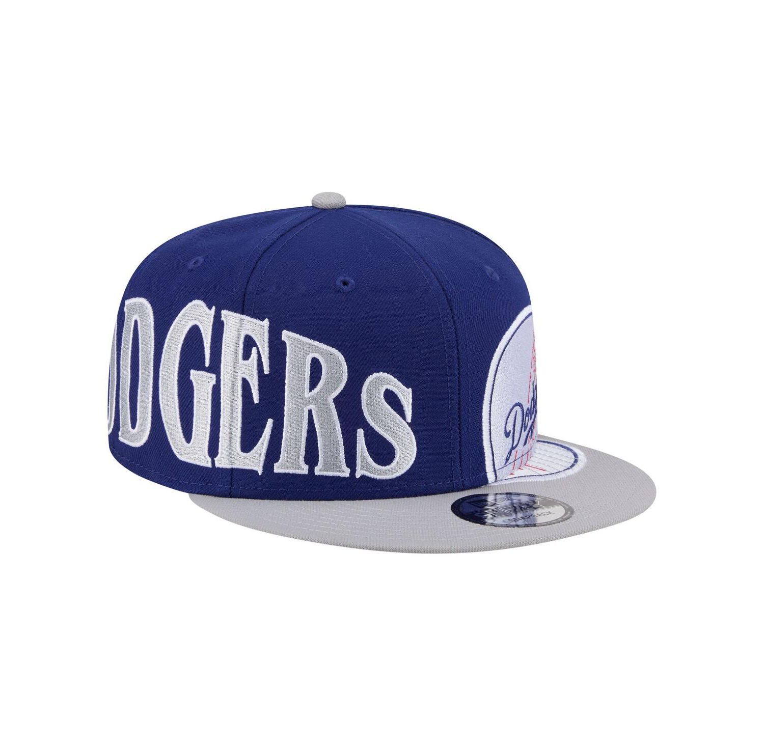 Men's Royal/Gray Los Angeles Dodgers Stretched Two-Tone 9FIFTY Adjustable Hat